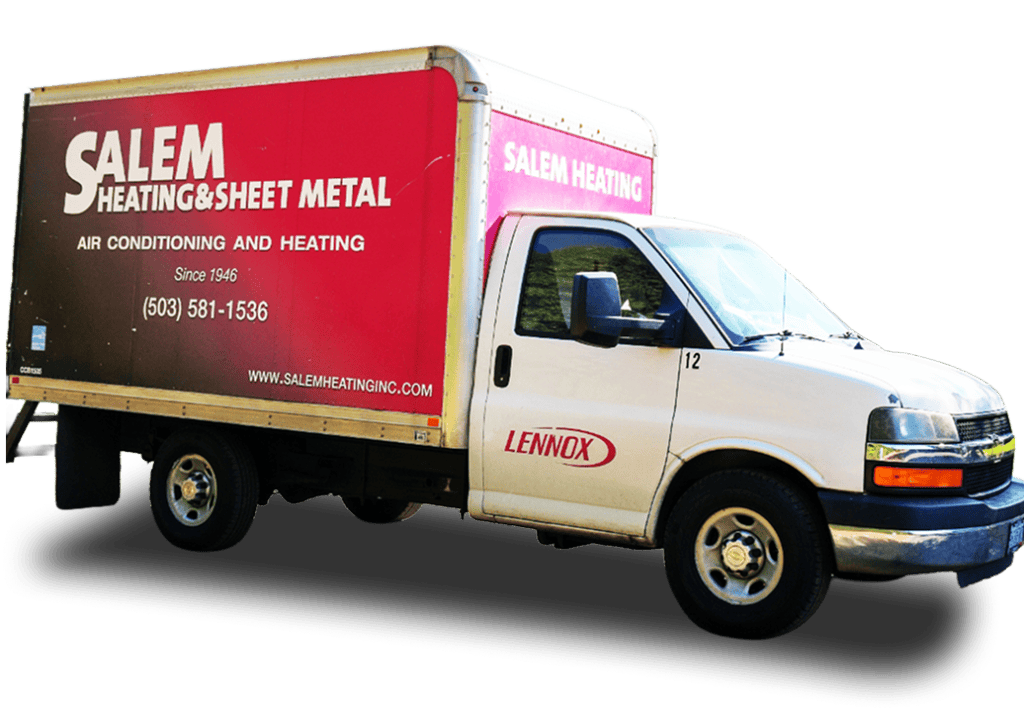 HVAC service vehicle for Salem Heating & Sheet Metal.
